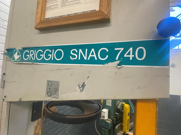 Used 2000 Griggio SNAC 740 RS3 Bandsaw with Feeder