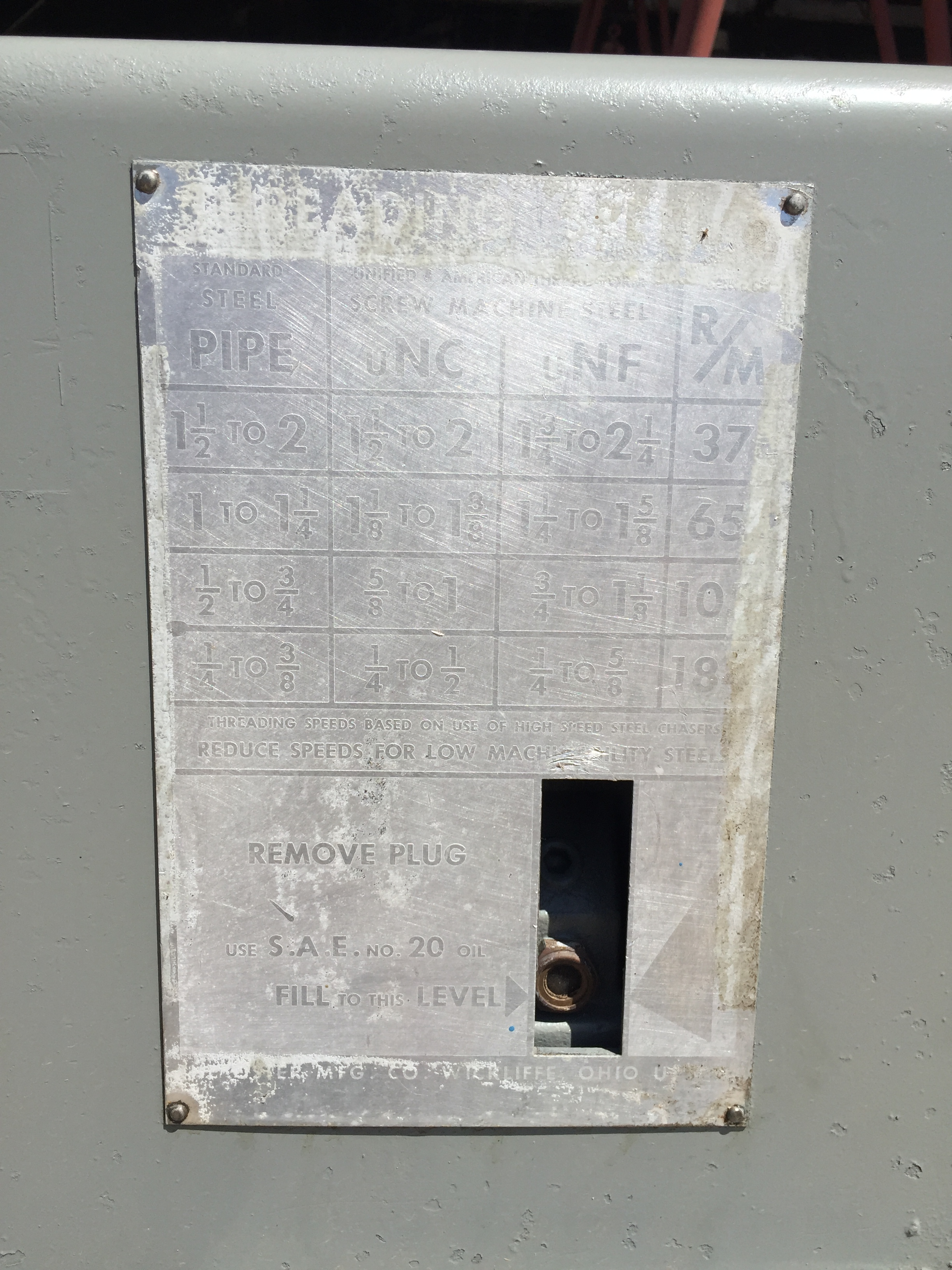 Used Oster Mdl. 792-A Pipe threader