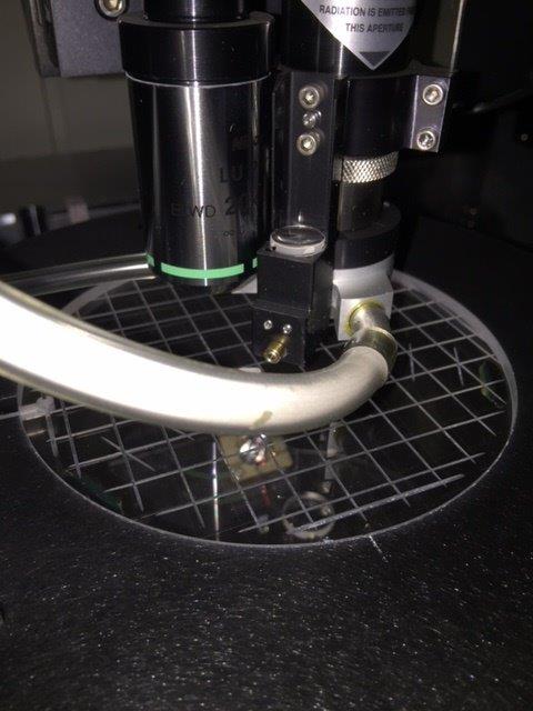 Used Newwave Research Accuscribe 2150 Laser Scribe System - Auto production model