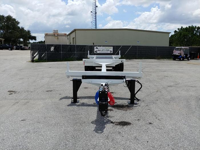 Used Lindsay TA Extendable 47' Pole Trailer - 59001