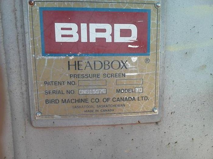 Used Used Bird Headbox Stainless Steel Pressure Screen