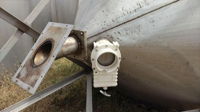 Used Silo, 365 CF, S/st, 8' x 6', 55 Lbs/CF, Auger, #S740292