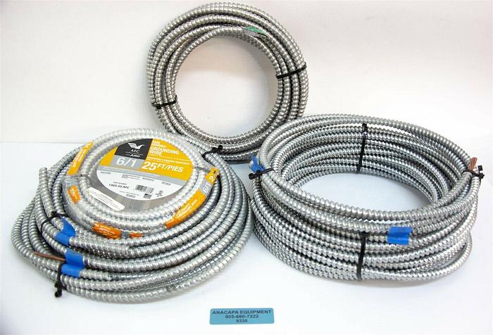 AFC Cable Ground Cable 6/1 59&#039;, MC 30&#039;, Metal clad 55&#039; Power Cable New (9330) K