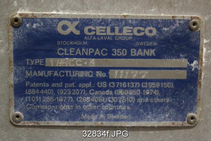 Used Celleco Cleanpac 350 Cleaner System #32834