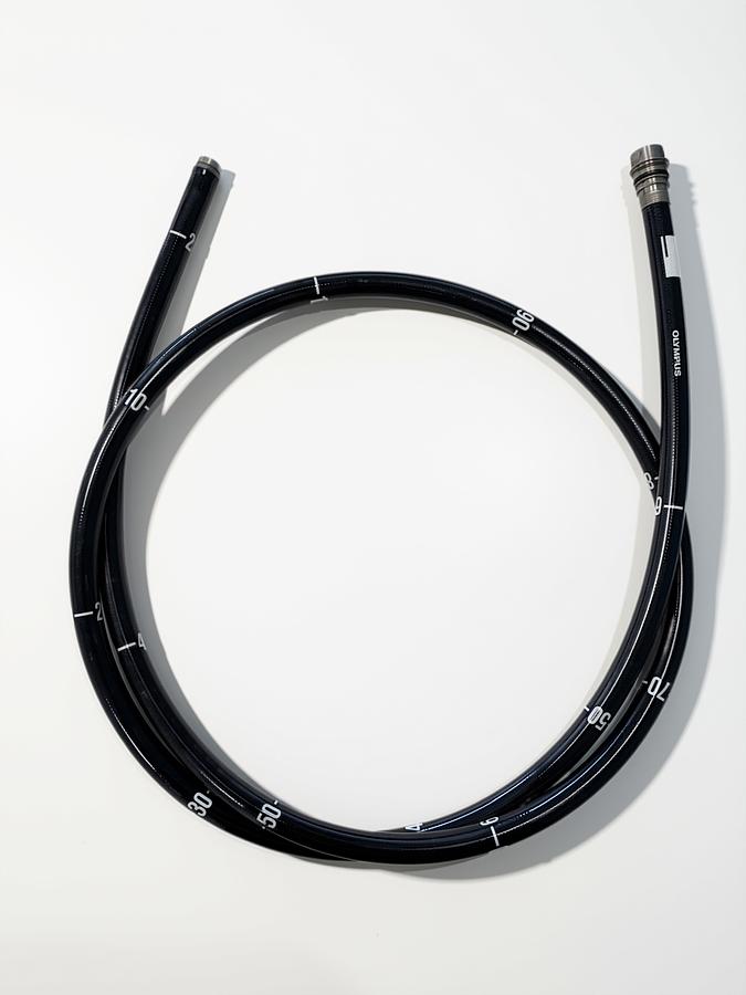 Used Olympus insertion tube with coil pipe and fittings for CF-Q240DL