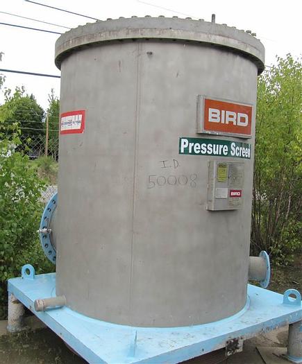 Used BIRD MDL CN 70 PRESSURE SCREEN, S/S, 100 PSI .018" (.46MM) SLOT