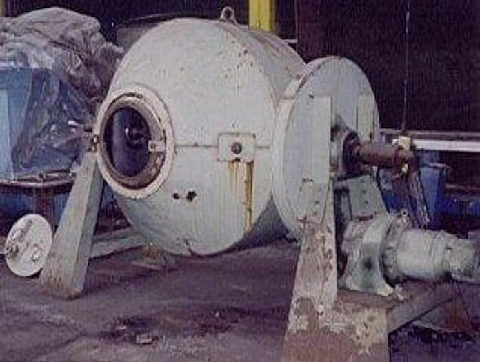 Used 30 CU. FT. PAUL ABBE DOUBLE CONE ROTARY VACUUM DRYER S/S