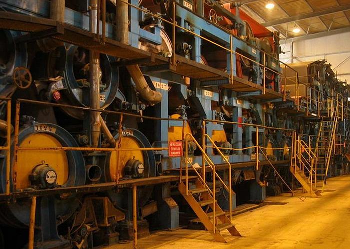 Used Fourdrinier Paper Machine, 218 Cm Trim, 25-70 M/Min, 600-1200 Gsm, 90 Tpd, (2) Fourdrinier Wires, (4) Presses, (32) Drying Cylinders 3 Bars, (7) Drying Cylinders 5 Bars, (7) Drying Cylinders 7 Bars, (2) Yankee Dryers 3 Bars, 4-Roll Calender, Sheet Cutter