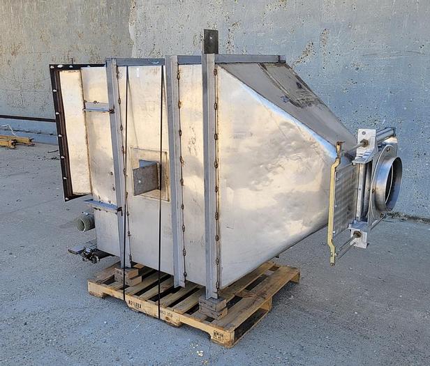 Used Hopper, 50 CF, S/st, 51" x 30" x 72", Cone Bottom, B #S744199