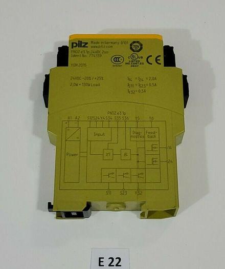 Used *PREOWNED* Pilz PNOZ E3.1P 24VDC 2SO Safety Relay Gate Monitor 774139 + Warranty