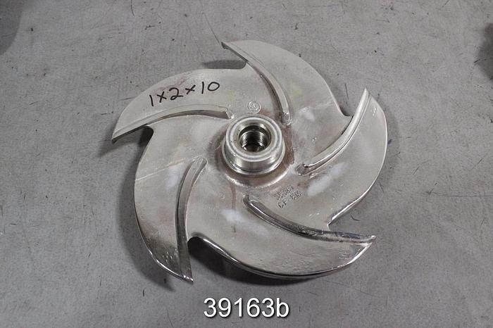 Used Goulds 3196 1x2x10 Pump Impeller, 5-Vane, 10" Diameter, 56381 #39163
