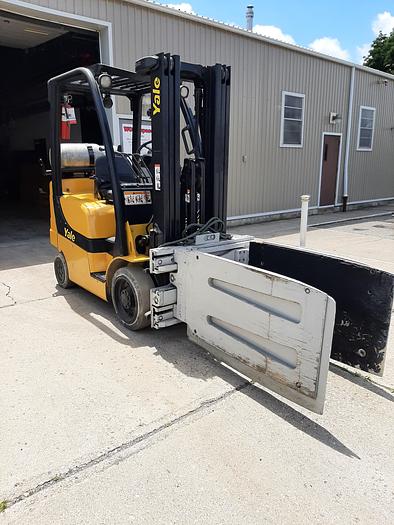 Used 2005 Yale GLC050 – 5000 lb. Forklift with Cascade Bale Clamp