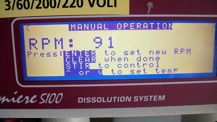 Used Mixer, Lab, Dissolution System, Distek, Premier 5100 #C738295