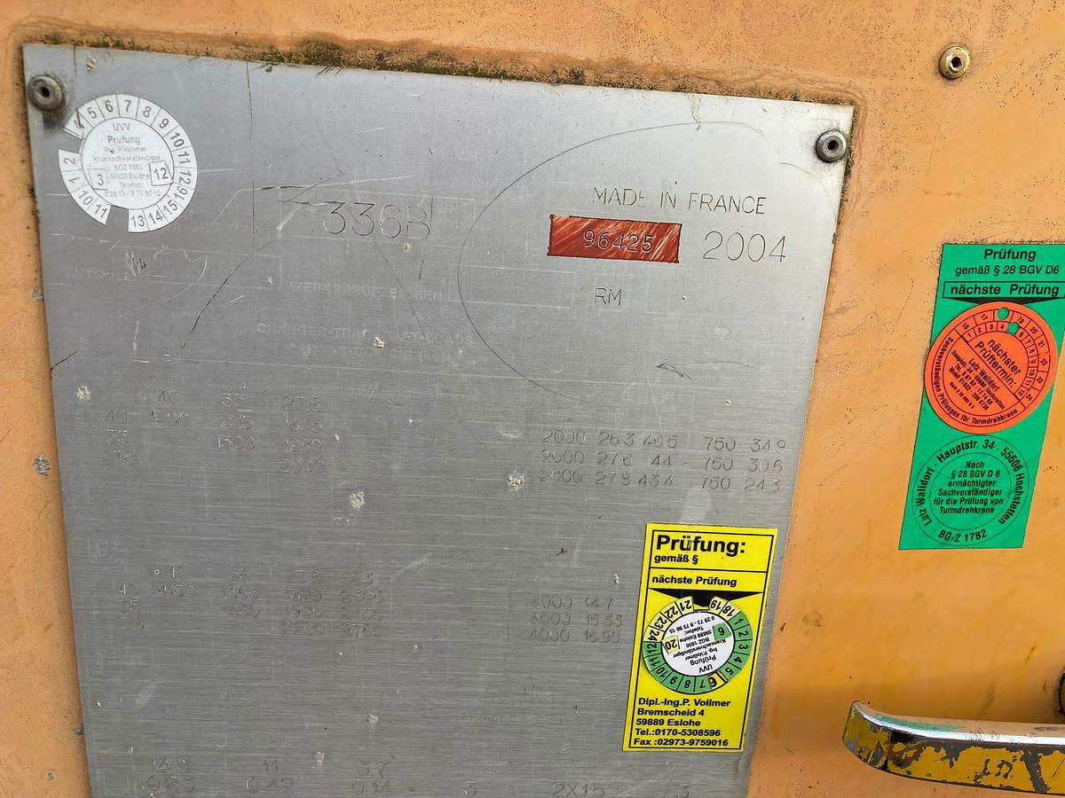 Gebraucht 2004 Potain 336 B