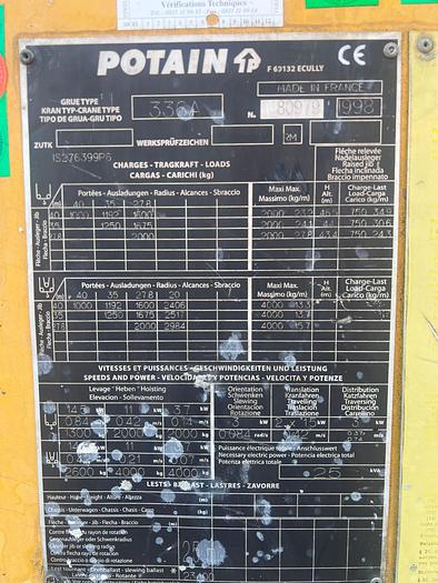Used 1998 Potain GTMR 336 A
