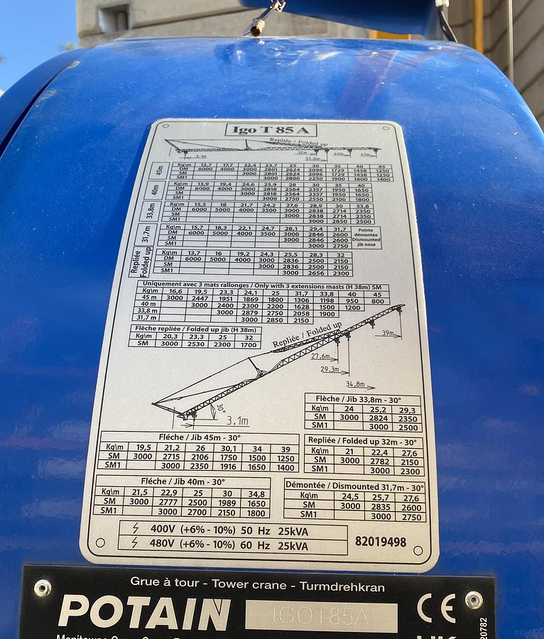Gebraucht 2022 Potain IGO T 85 A