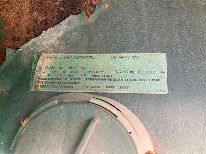 Used 2006 Stanton Dynamics 36 PT Drill Pipe Trailer With Winch