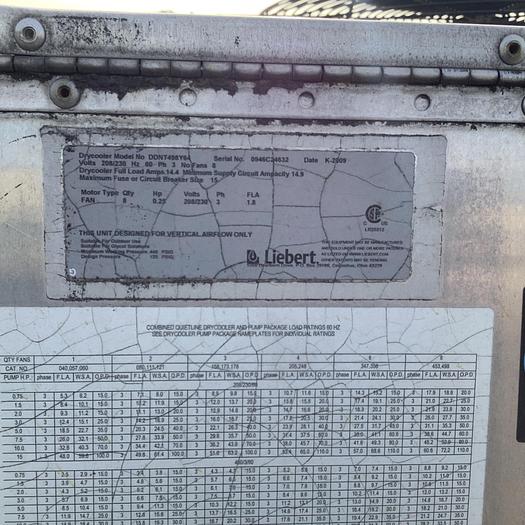 Used LIEBERT DDNT498Y64