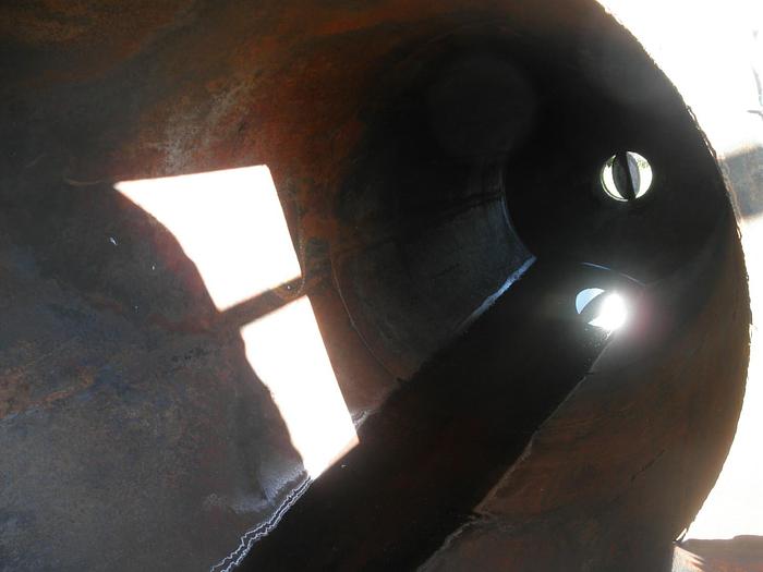 Used Dust Collector, Baghouse, 100 SF, 28" diameter X 9.5', Pulse #S739458