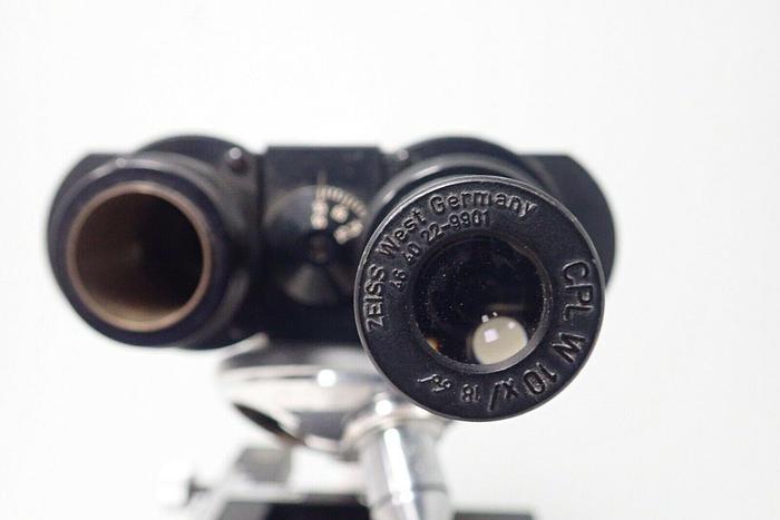 Used Carl Zeiss 4670 58-9902 Microscope with 1 AO Objective, Binocular Head