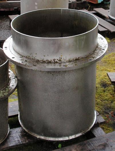 Used BIRD PRESSURE SCREEN BASKET .110" HOLES, S/S