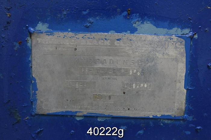 Used Black Clawson Hydradenser Inclined Screw Thickener, Size 1-B-9 #40222