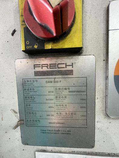 Used Frech DAM500F Hot Chamber Die Casting Machine