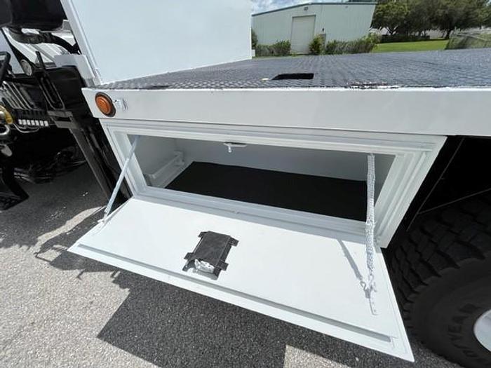 Used PM 12023 11,905 lbs Knuckle Boom on 2013 International 4300 Reg Cab Flatbed Truck - C83944