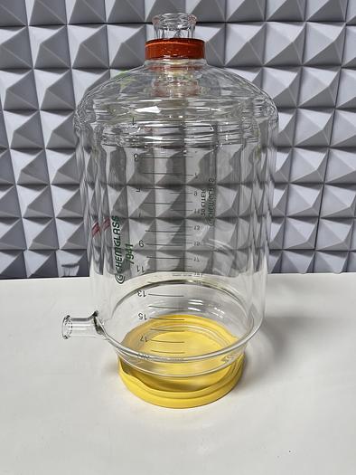 Used Chemglass 20L Reaction Jacketed Vessel Graduated CG-1930-34