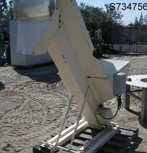 Used Hopper, 5 CF, C/st, Inclined Belt Disch, Feed Hopper, #S734756