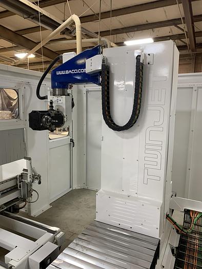BACCI "TWIN-JET" X3400, 6-AXIS TWIN TABLE CNC MACHINING CENTER