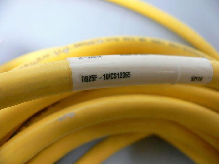Used Lot of 2 - Turck DB25F-10/CS12365 Connector Cable U-32014