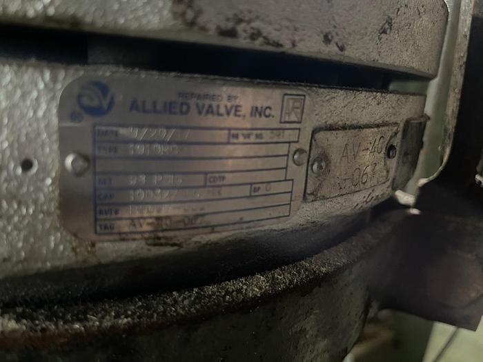 Used ALLIED VALVE, INC. ACID BOILER VALVE