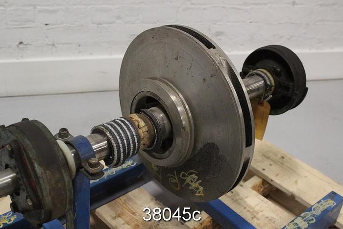 Used Goulds 3405 M 4x6x14 Pump Rotating Assembly, 6-Vane, 13" Diameter #38045