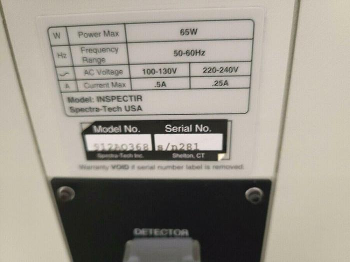 Used Spectra Tech Inspect IR Microscope Model 912A0368 tool inspection comparator