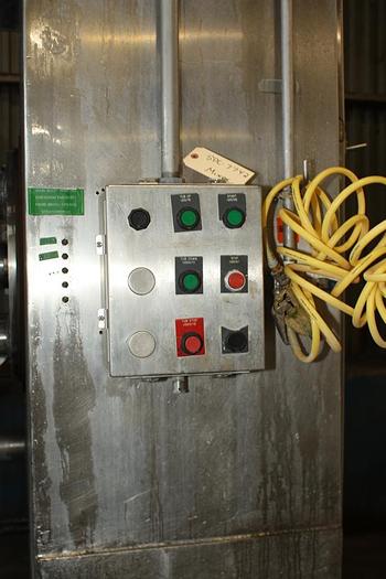 Used 1600# SHAFFER HORIZONTAL ROLLER BAR MIXER - S/S - JACKETED