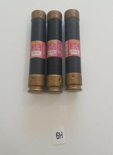Used *PRE-OWNED* LOT OF 3 Fusetron FRS-R-60 Amp 600V + FAST SHIPPING!