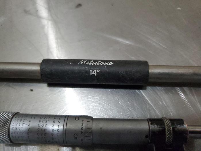 Used Mitutoyo 5-6 in. Micrometer Model 436 w/14" Bar (BRE1)