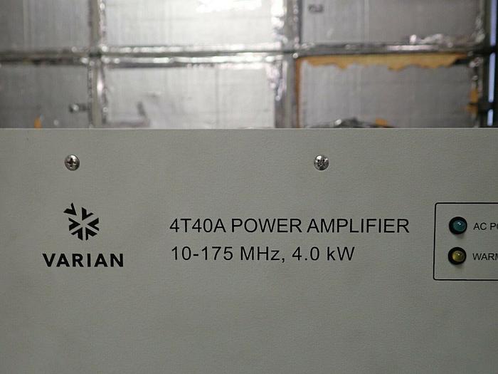 Used Varian Herley-AMT 4T40A PN: 08470011 RF Power Amplifier 10-175 Mhz 4.0 kW
