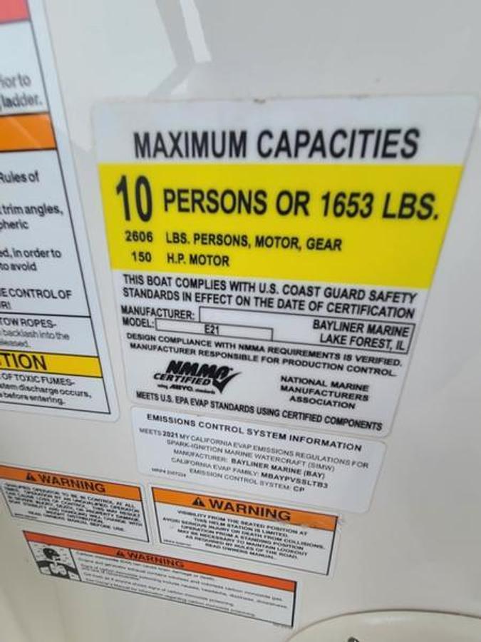 Used 2021 Bayliner Element E21