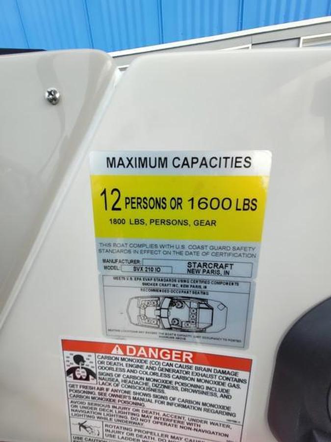 2025 Starcraft Marine SVX 210 I/O