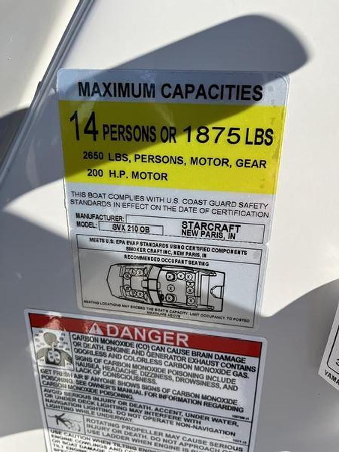 2025 Starcraft Marine SVX 210