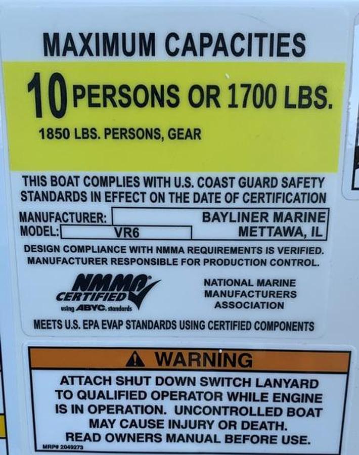 2024 Bayliner VR6 Bowrider