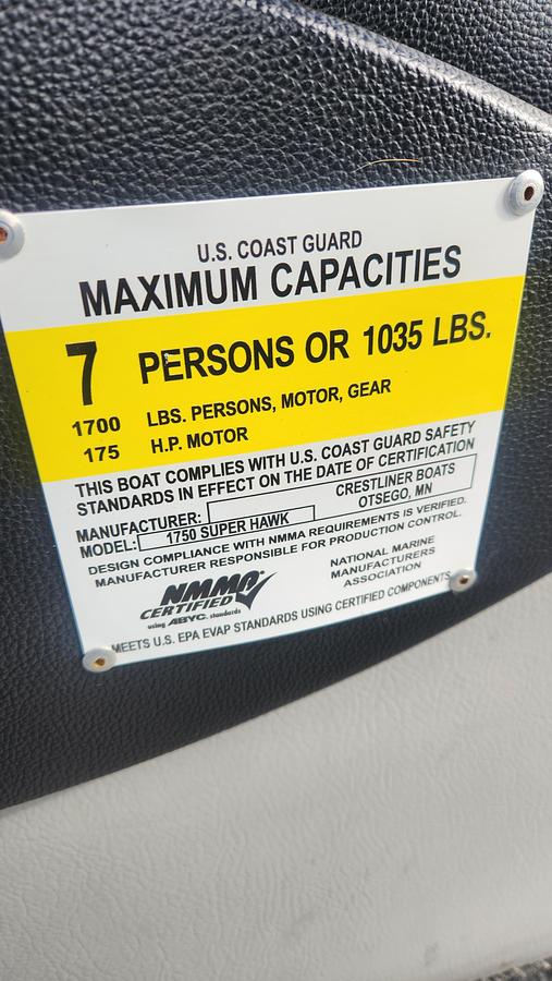 Used 2019 Crestliner 1750 Super Hawk
