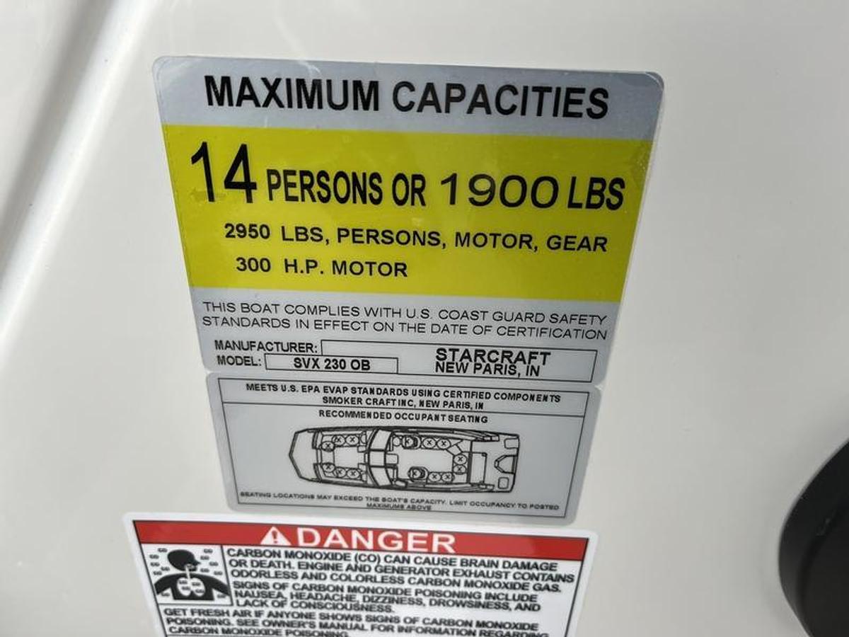 2025 Starcraft Marine SVX 230 OB