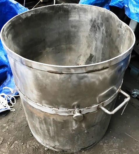 Used 100 Gallon Stainless Steel Mix Can