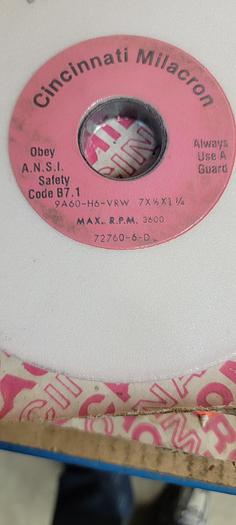 Surface Grinding Wheel 7" x 1/2" x 1-1/4" Cincinnati Milacron 9A60--H6-VRW(111)