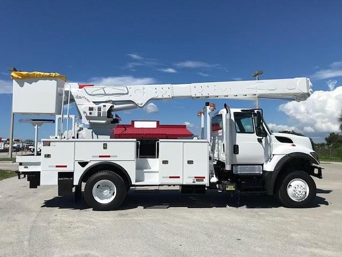 Used 2013 International 7300 4x4 Altec AM55-MH 60ft Over-Center Bucket Truck - C53093