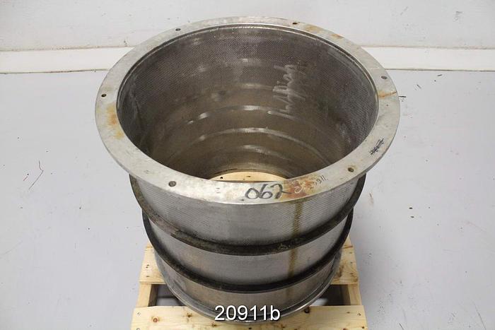 Used Black Clawson 24P Pressure Screen Basket, .062" Holes #20911
