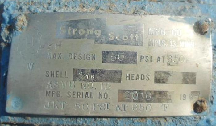 Used Mixer, Ribbon, 58 CF, S/st & C/st, Strong Scott, 15 HP #C743241